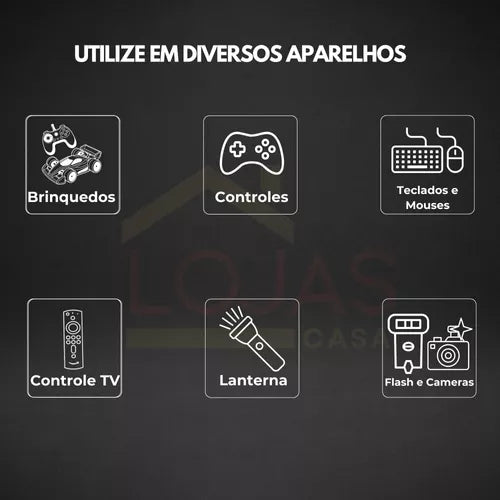 Cartela Com 04 Pilha Aa Alcalina 3a Bateria Longa Vida 1.5v