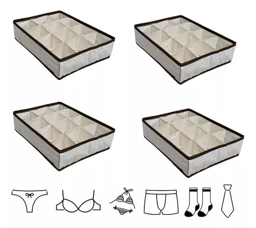 Divisor De Gaveta Calcinhas Cueca Meias Com 12 Compartimentos