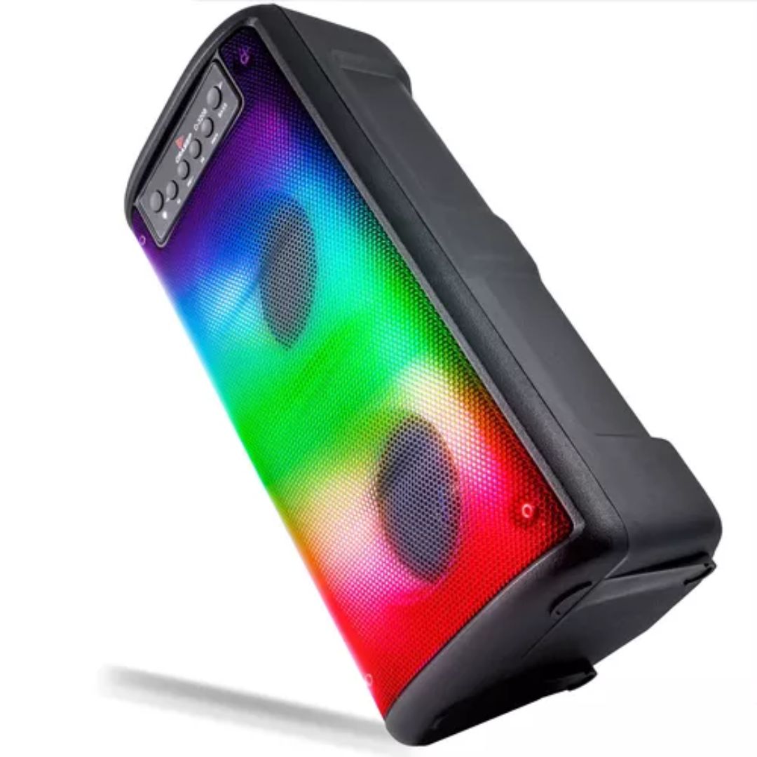 Caixa de Som Bluetooth 3208 – Potência e Estilo para Qualquer Ocasião!