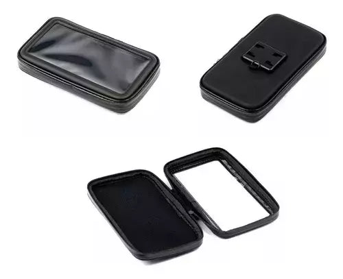 Suporte Celular C/ Bolsa À Prova D'água Moto Retrovisor 6,5