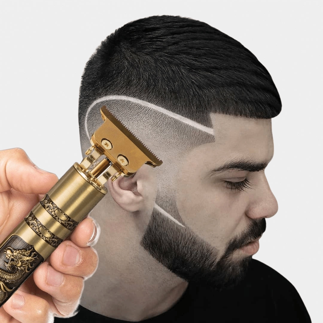 Máquina de Barbear e Cortar Cabelo Profissional Recarregável Sem Fio