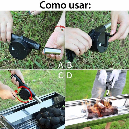 Soprador de e Acendedor de Churrasqueira