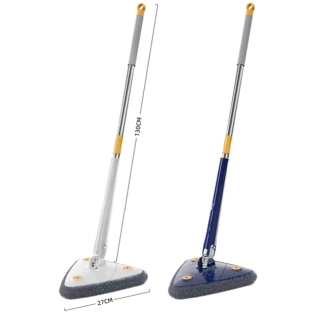 Mop De Limpeza Triângulo Ajustável Giratório 360° Esfregão Premium