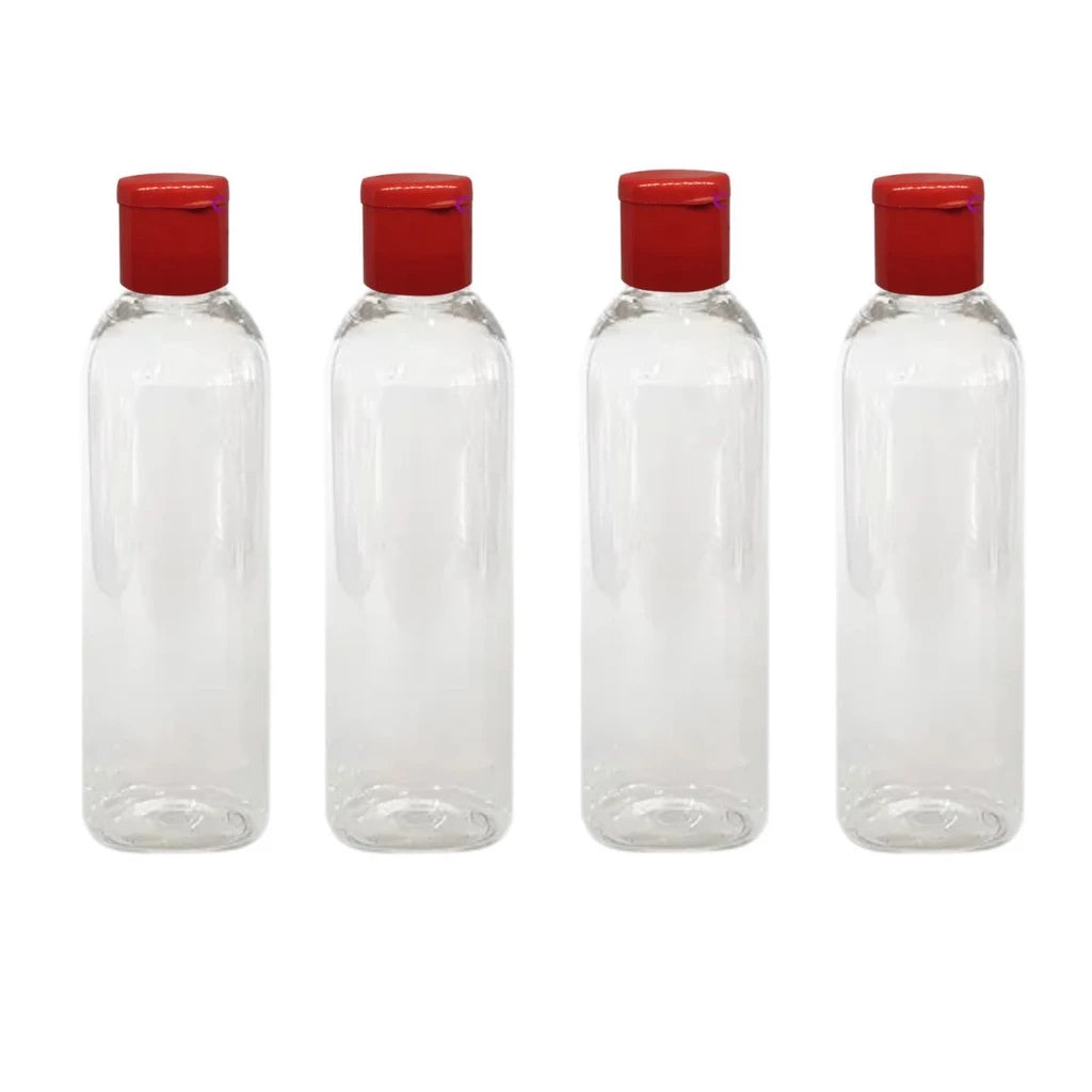 Kit 4 Frascos Para Viagem Shampoo Creme Sabonete 60ml