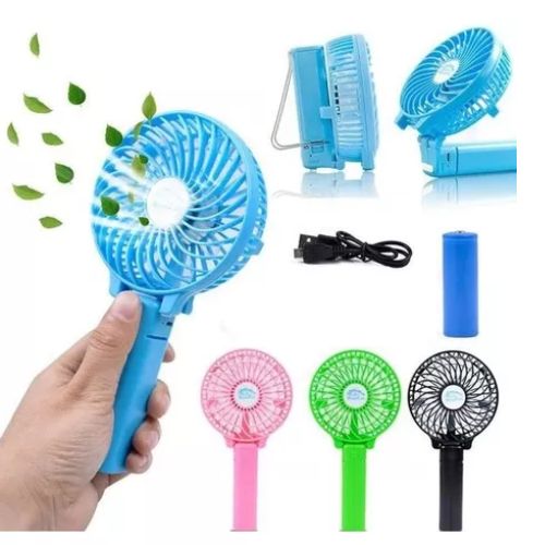 Mini Ventilador De Mão Portátil Recarregável Usb