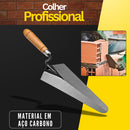 Colher De Pedreiro Jardim Canteiro Reta 10  Aço Profissional