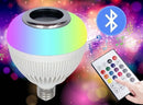 Lâmpada Musical Led Rgb Bulb Bluetooth E Controle Remoto - Lehmox
