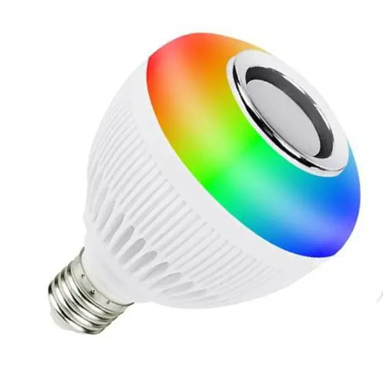 Lâmpada Musical Led Rgb Bulb Bluetooth E Controle Remoto - Lehmox