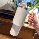 Caneca Garrafa Grande Inox Alça E Canudo Térmico 1200ml Premium