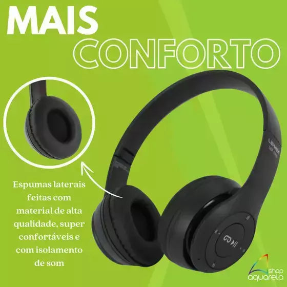 Fone De Ouvido Bluetooth Sem Fio Headset Lehmox Anti-ruído