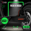Patinete Elétrico Scooter Scher Street 30km/h Dobrável Veloz Preto