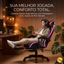 CADEIRA GAMER RGB/MASSAGEM Cobra VERMELHA