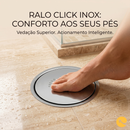 RALO DE BANHEIRO INOX 9,7 CM DE CLICK Redondo