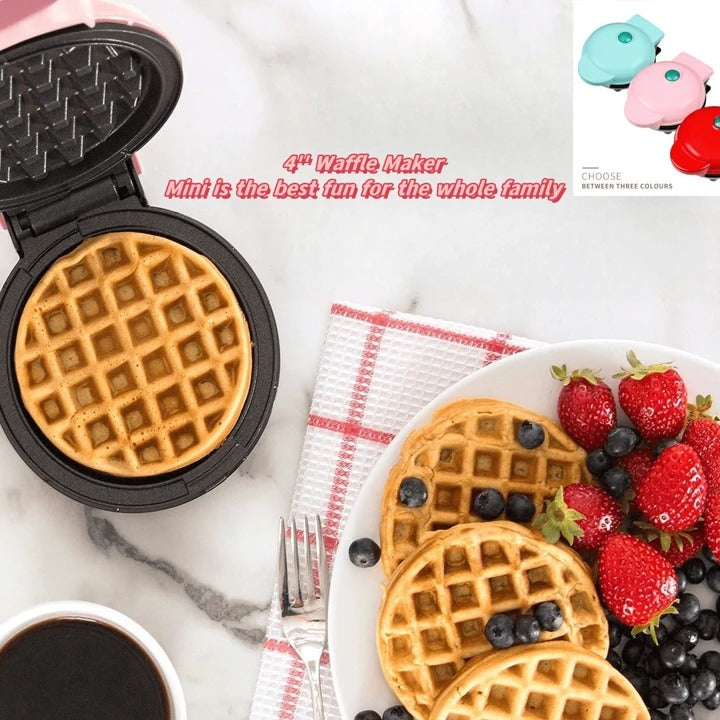 Mini Máquina de Waffle para Uso Diário