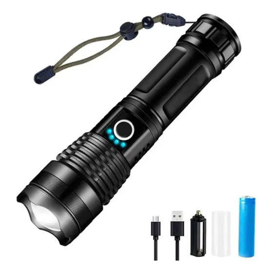 Lanterna LENTE VIDRO TEMPERADO 4mm Tática Led  Resistente A Água Super Resistencia Indestrutivel
