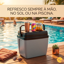 CAIXA TERMICA 26 LITROS CINZA C PRETO