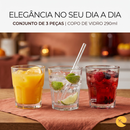 COPO DE VIDRO 3 PEÇAS 290 ml