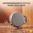 VARAL RETRATIL DE PAREDE COM CORDA
