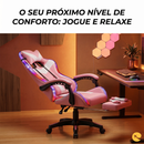 CADEIRA GAMER RGB/MASSSAGEM Cobra ROSA