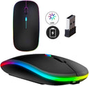 Mouse Gamer Sem Fio Flyonex AG-690 2.4G + Bluetooth RGB