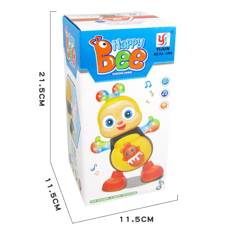 DançaBee©️ Brinquedo Abelha inteligente Dançarina com Luz e Musica
