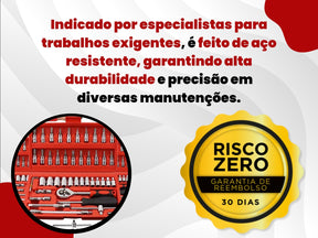 Kit Ferramentas Portátil – 46 Peças Essenciais para Reparos