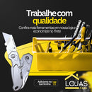Estilete Dobrável Portátil 5 Lâminas Profissional Leve Bolso