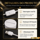 LUMINARIA LED BOLA DE FUTEBOL COM COROA