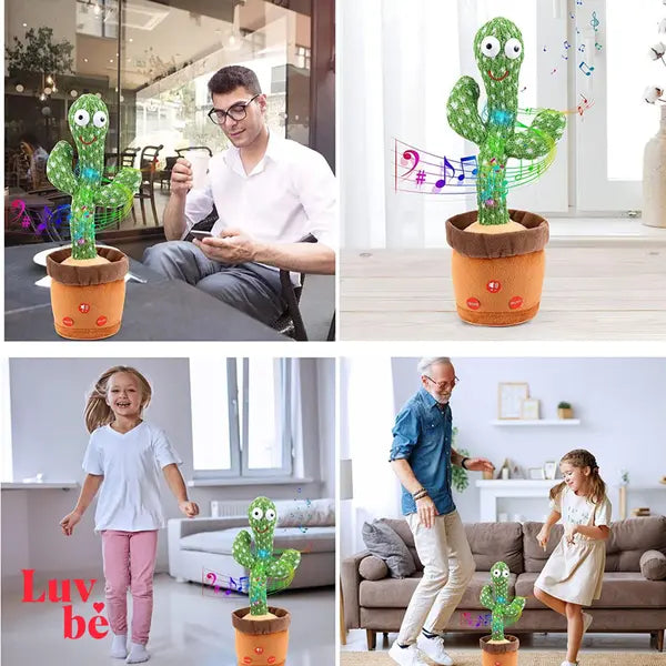 Cacto Dançante e Falante – Brinquedo Interativo com Som e Luz