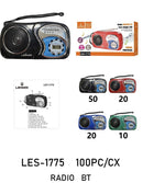 Radio A Pilha 2xaa Am/fm/tv, Com Relógios LCD