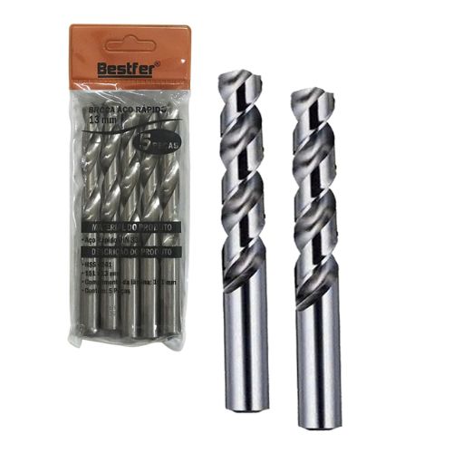 Broca Aço Rápido 13mm Bestfer – Perfuração Precisa e Eficiente!