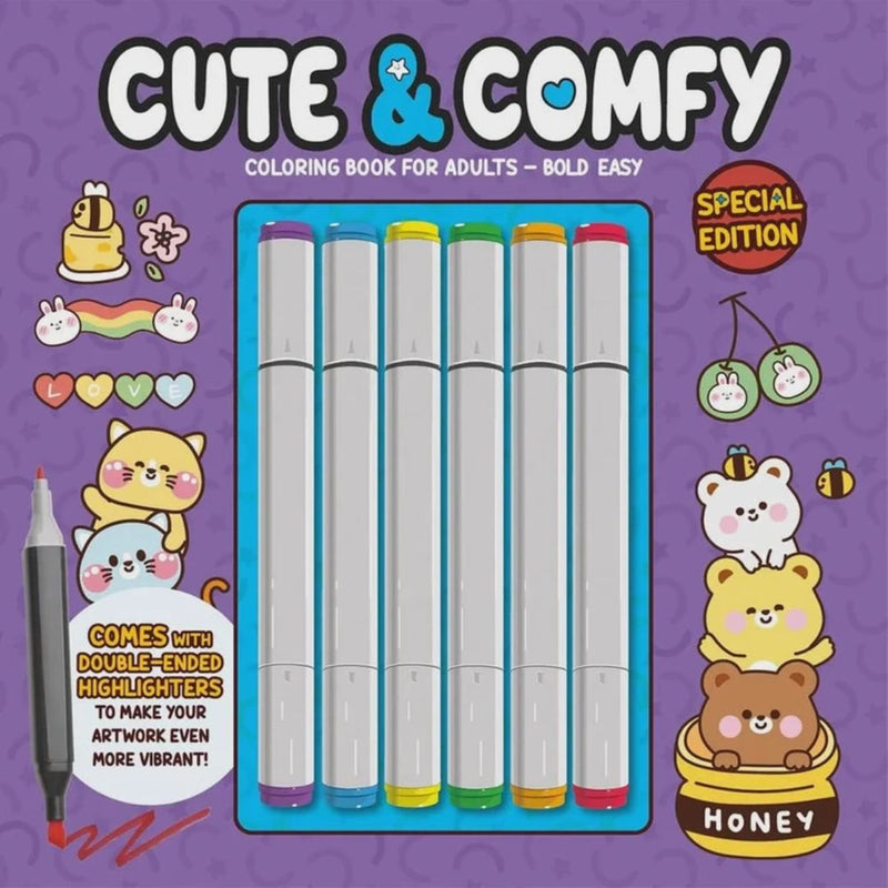 Livro de Colorir Cute & Comfy – Diversão, Estilo e Criatividade em Cada Página!