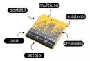 Kit De Broca Para Furadeira Concreto Vídea Fertak 16 Pcs