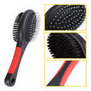 Escova Rasqueadeira Dupla Plástico Para Cães Gatos