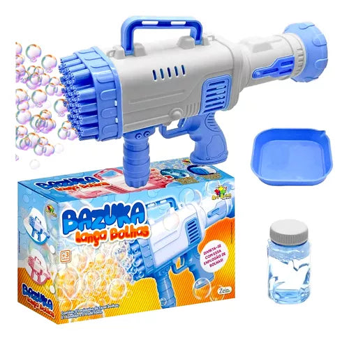 Brinquedo Solta Bolha De Sabão Elétrico Bazuca Original