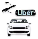 Placa Uber Ventosa Led Identificação Motorista Aplicativo