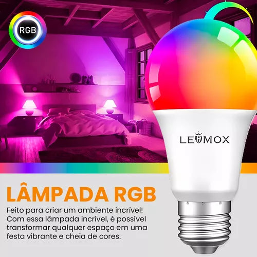 Lâmpada Led Rgb Colorida 5w Casa Decoração Bulbo 110v/220v