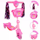 Patinete Infantil com LED e Cesto, 3 Rodas Iluminadas