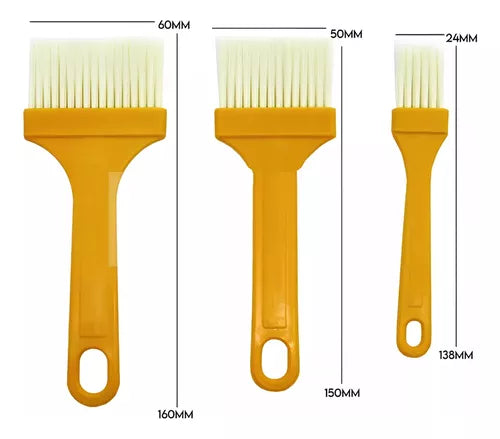 Kit com 3 Pincéis de Pintura Multiuso – Precisão e Qualidade para Seus Projetos!