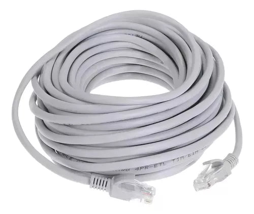 Cabo De Rede Cftv Conexão Internet Rj45 Cat6 De 20 Metros
