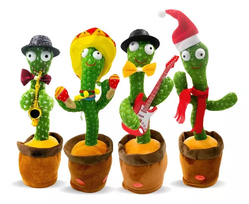 Cacto Dançante e Falante – Brinquedo Interativo com Som e Luz
