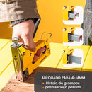 Grampeador Tapeceiro Madeira Marceneiro Profissional 3 Em 1 Premium
