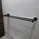 Suporte  De Toalha Preto Fosco