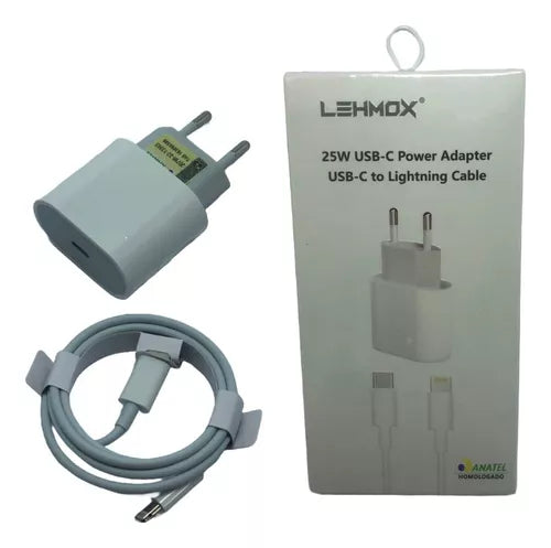 Fonte Carregador Rápido 25w Usb-c to Lightning Cable