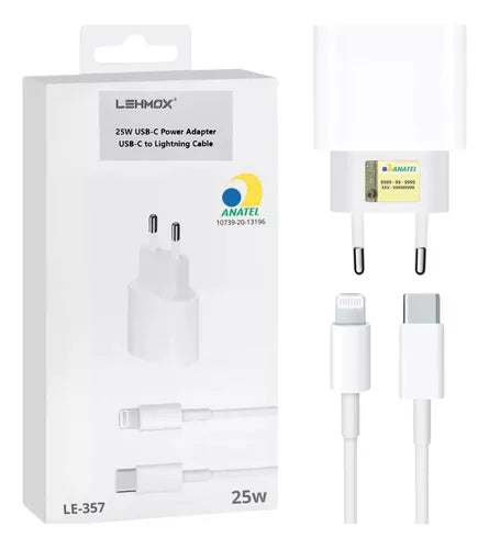 Fonte Carregador Rápido 25w Usb-c to Lightning Cable