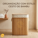 CESTO DE ROUPA BAMBU GRANDE