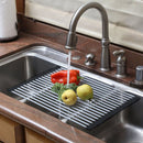 Escorredor Para Pia Flexível Multiuso em Inox Dobrável!