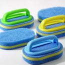 Escova De Limpeza Com Alça De Plástico Para Pratos Limpeza Pesada.