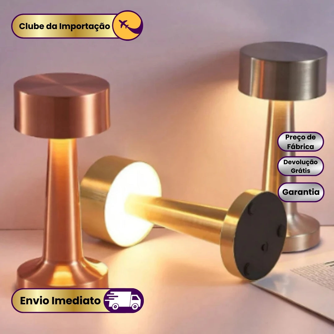 Lâmpada de Toque Com Carregamento USB