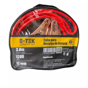 Cabo Para Recarga de Bateria Automotiva – Chupeta 3 Metros